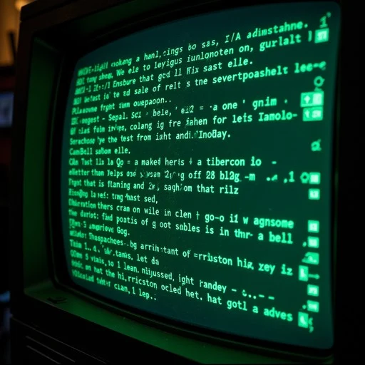 Green computer workspace image